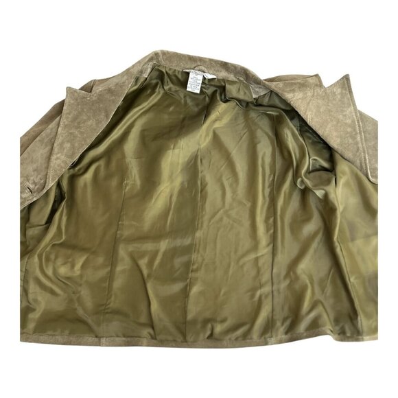 John Paul Richard Women's 100% Leather Jacket Taupe Trendy Winter Color Size 14 - Picture 3 of 10